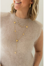 21Jewelz Mohair top met schoudervulling - beige