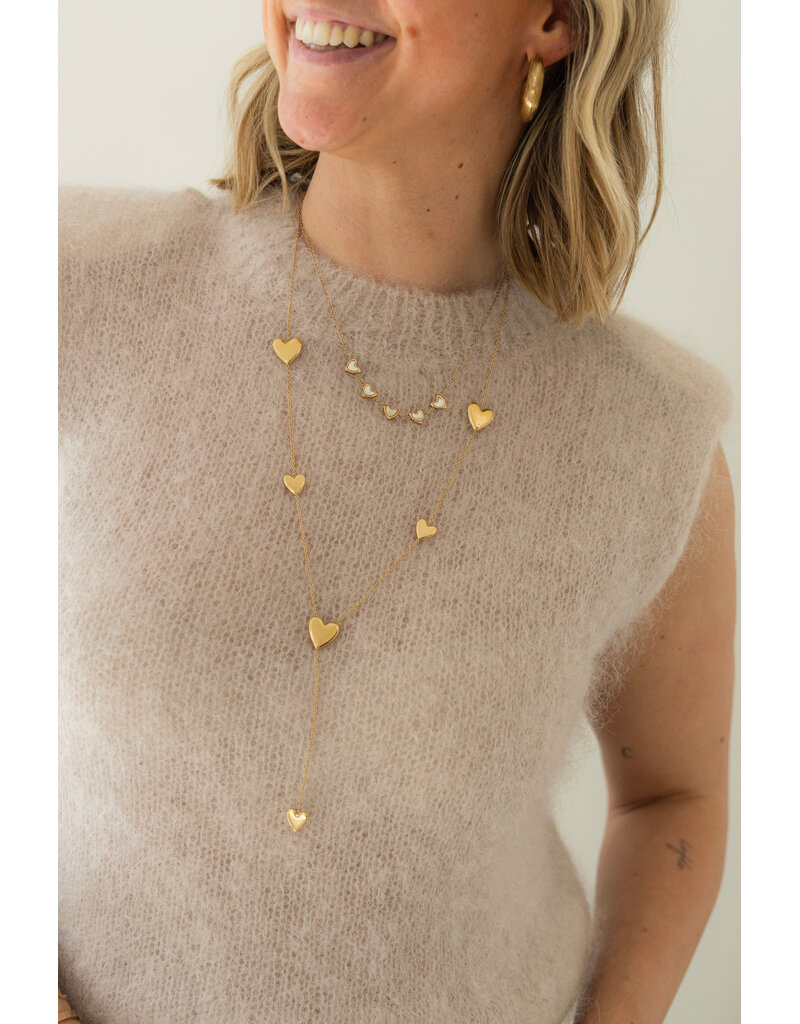 21Jewelz Mohair top met schoudervulling - beige