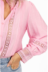 21Jewelz Kanten blouse - roze