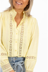 21Jewelz Kanten blouse - geel