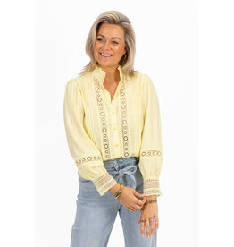 21Jewelz Kanten blouse - geel