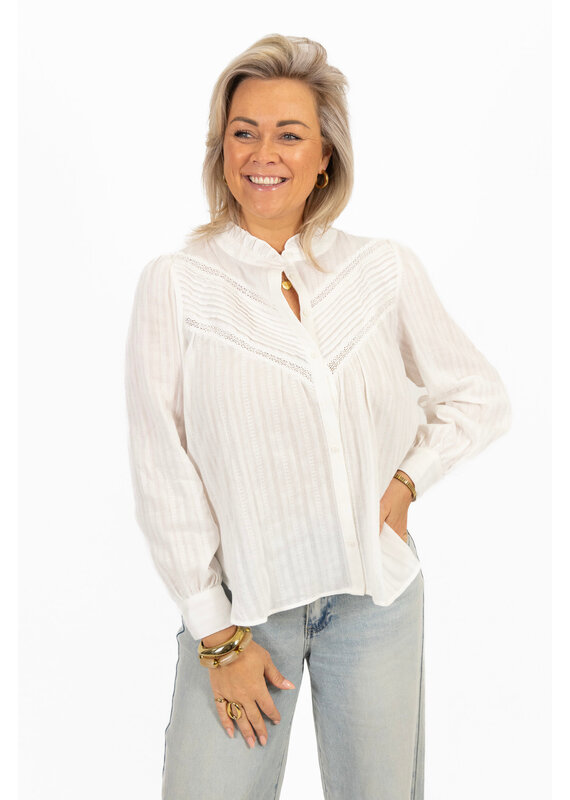 21Jewelz Witte blouse met details