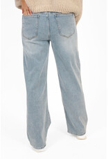 21Jewelz Wide leg jeans met strik detail - lichtblauw