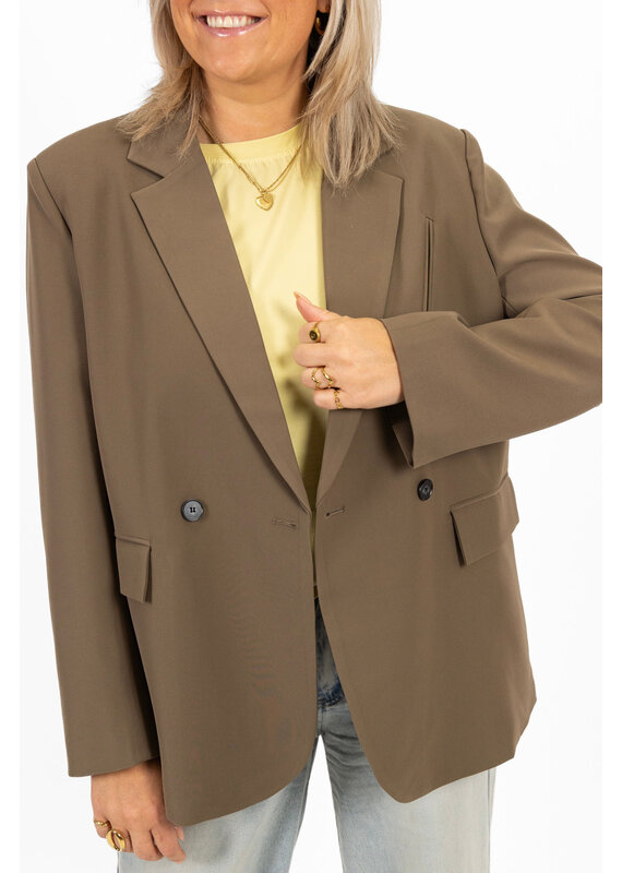 21Jewelz Oversized blazer - taupe