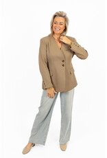 21Jewelz Overslag blazer met koordje - taupe