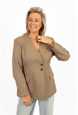 21Jewelz Overslag blazer met koordje - taupe