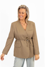 21Jewelz Overslag blazer met koordje - taupe