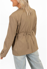 21Jewelz Overslag blazer met koordje - taupe