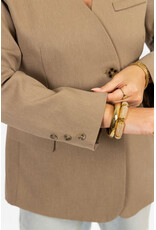 21Jewelz Overslag blazer met koordje - taupe