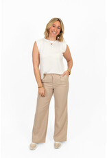 21Jewelz Pantalon met krijtstreep - beige