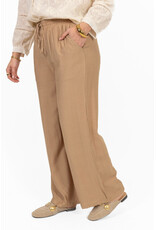 21Jewelz Soepelvallende broek met elastiek - beige
