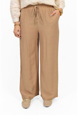 21Jewelz Soepelvallende broek met elastiek - beige