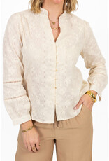 21Jewelz Kanten blouse met bloemetjes -  ecru
