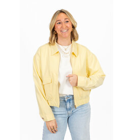 21Jewelz Gele bomber met kraagje