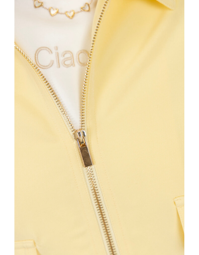 21Jewelz Gele bomber met kraagje