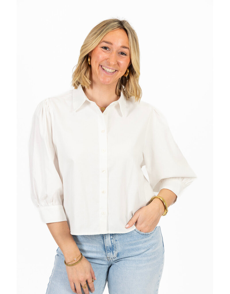 21Jewelz Basic cropped blouse - wit