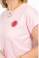 21Jewelz T-shirt met bloem - roze