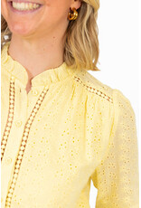 21Jewelz Blouse met broderie bloemetjes - geel