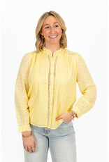 21Jewelz Blouse met broderie bloemetjes - geel
