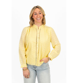 21Jewelz Blouse met broderie bloemetjes - geel