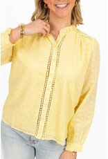 21Jewelz Blouse met broderie bloemetjes - geel