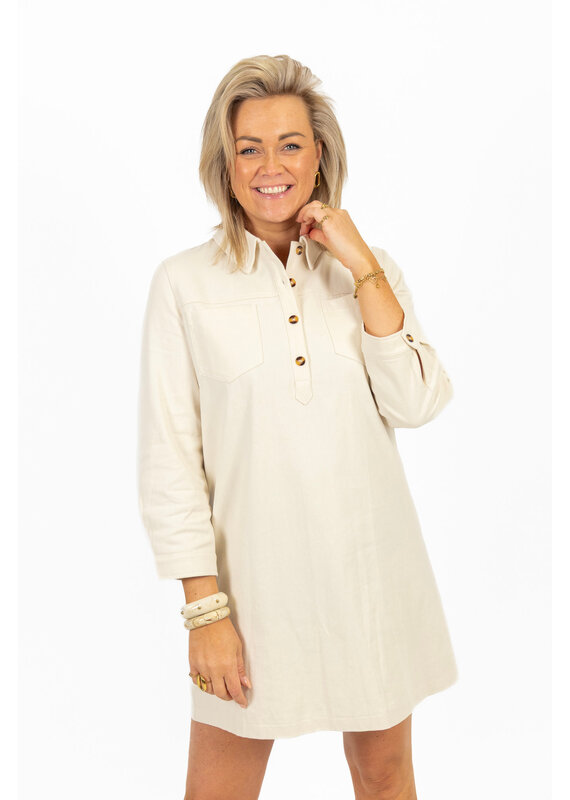 21Jewelz Beige denim jurkje met zakken