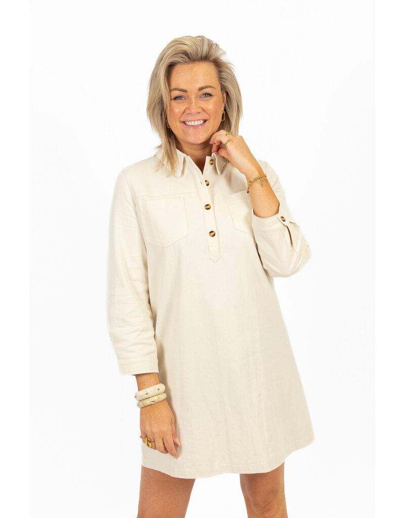 21Jewelz Beige denim jurkje met zakken