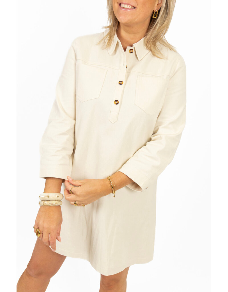 21Jewelz Beige denim jurkje met zakken