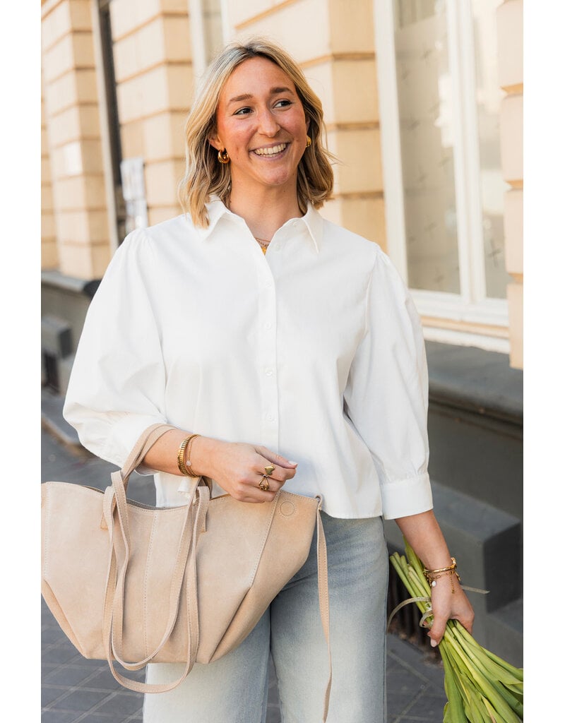 21Jewelz Basic cropped blouse - wit