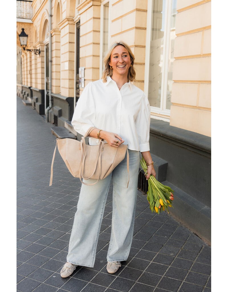 21Jewelz Basic cropped blouse - wit