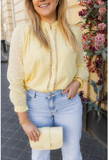 21Jewelz Blouse met broderie bloemetjes - geel