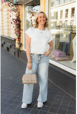 21Jewelz T-shirt met bloem - wit