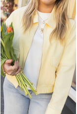 21Jewelz Gele bomber met kraagje