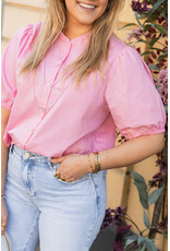 21Jewelz Pofmouw blouse - roze