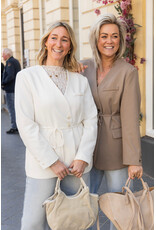 21Jewelz Overslag blazer met koordje - taupe