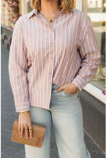 21Jewelz Gestreepte basic blouse - beige