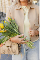 21Jewelz Kort effen jasje met zakken - beige