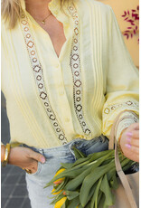 21Jewelz Kanten blouse - geel