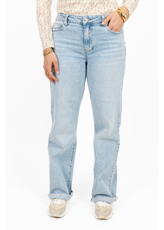 21Jewelz Gerafelde tall jeans - washed blauw