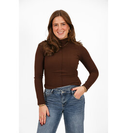 21Jewelz Top met textuur - bruin