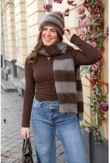 21Jewelz Top met textuur - bruin