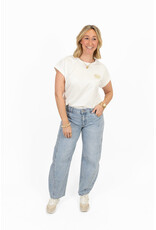 21Jewelz T-shirt met bloem - wit