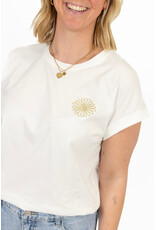 21Jewelz T-shirt met bloem - wit