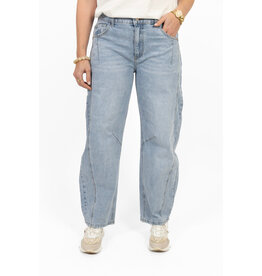 21Jewelz Barrel jeans met opvallend stiksel - blauw