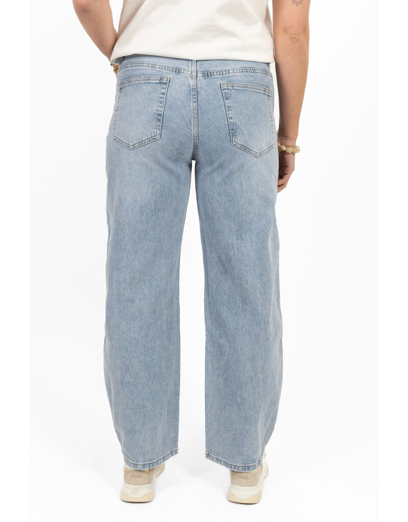 21Jewelz Barrel jeans met opvallend stiksel - blauw