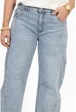 21Jewelz Barrel jeans met opvallend stiksel - blauw