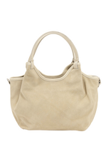 21Jewelz Medium suede shopper - ecru