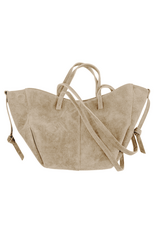 21Jewelz Suede shopper met dubbel hengsel - suede beige