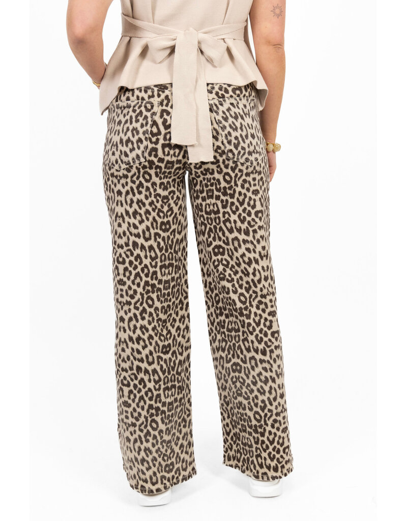 21Jewelz Lichte panterprint jeans