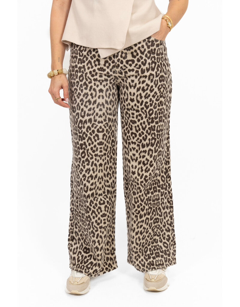 21Jewelz Lichte panterprint jeans